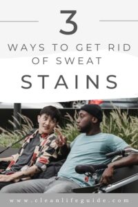 how to remove sweat stains