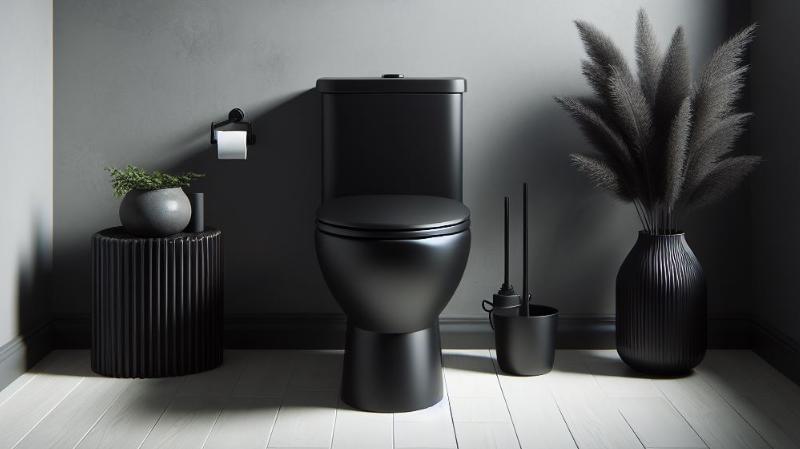 how to clean a black toilet