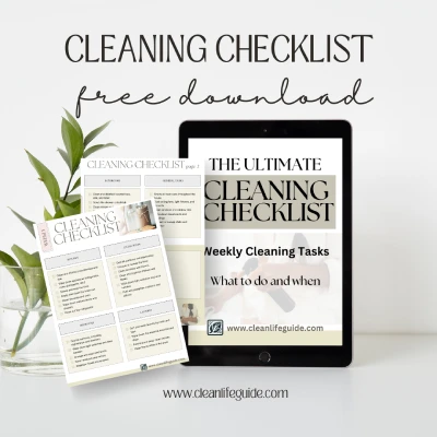 free weekly cleaning checklist download